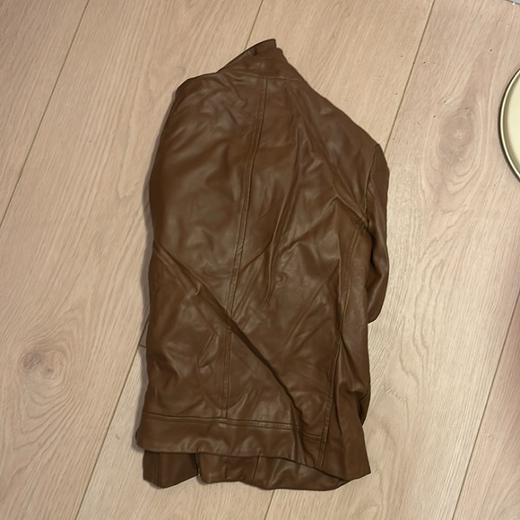 Collection B Tan Leather Jacket - Picture 3 of 3